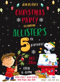 #birthdayinvitation #christmas #christmasdinner #christmasinvitation #christmasinvite #christmasparty #christmasprintable #CharlieBrown #CharlieBrownparty #boyparty#CharlieBrownInvitation #CharlieBrownInvitechristmas #kidsbirthdayInvitation