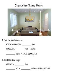 Chandelier Sizing Guide