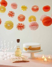 cupcake liner pom pom garland