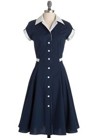 1930s Style Dresses and Clothing- Sailor Inspired Dress