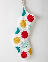 Yarnspirations.com - Caron On the Dot Stocking - Patterns | Yarnspirations