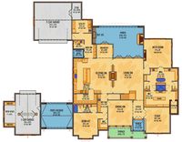 Exclusive 2-Story Transitional House Plan with Porte Cochere and Study - 510185WDY | Architectural Designs - House Plans