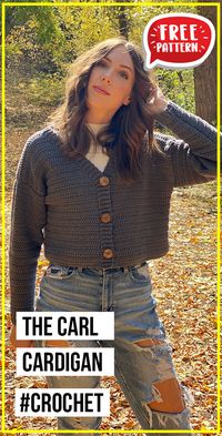 crochet The Carl Cardigan free pattern - FREE Crochet Cardigan Pattern for Beginners. Click to Get the Pattern #Cardigan #crochetpattern #crochet via @shareapattern.com