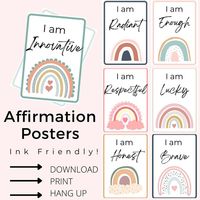 Check out this item in my Etsy shop https://www.etsy.com/au/listing/1276108374/printable-affirmations-a4-size-printer