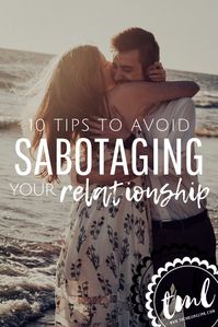 Why do we have the tendency to sabotage a good thing in our Love lives?It could be our subconscious telling us that we will inevitably destroy whatever good comes into our life. We might be blind to the fact that we continually rob ourselves of happiness simply by worrying over losing it. This becomes a chain of reactions that ultimately lead a decent, happy relationship down a destructive path.