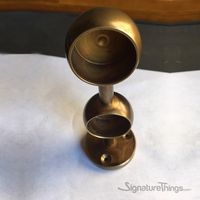 Double Curtain Rod End Bracket - Center Rod Support Bracket, Solid Brass #signaturethings #CurtainRod #Brackets #Drapery #Hardware #SolidBrass #CurtainHardware #DraperyHardware