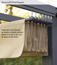 retractable roof pergola