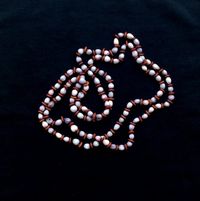 Vintage 1970 Strand Necklace - Acrylic White and Wood Tone Beads - Off-White, Tan and Brown -Fine Cosmetic Jewelry - Casual Necklace