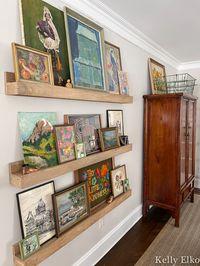 Why I Love Picture Ledges and a Eclectic Gallery Wall Ideas - Kelly Elko