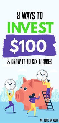 If you're looking to start investing your money this year and have no idea where to start, you may want to look into creative ways to invest $100. It's a great place to start if you're investing for beginners and can change your future and grow your income to six figures if you work hard #invest #investing #financialfreedom