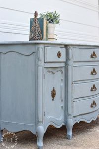 blue provincial dresser