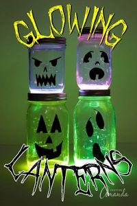 Create some spooky fun for your doorstep or window this Halloween with these glowing Jack O'Lantern luminaries!