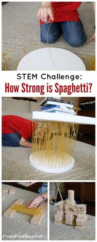How Strong is Spaghetti? STEM Challenge for Kids