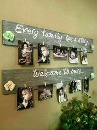 Wood pallet picture holder