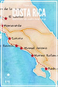 Notre itinéraire de road-trip : 9 jours au Costa Rica #costarica #ameriquecentrale #roadtrip #puravida #ameriquelatine #itineraire #voyage
