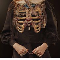 fashion embroidery on Instagram: “@gucci - “The inspiration is an ossuary, the crypts of the cardinals, of the monks in the 15th century, and the precious decorations. This…”