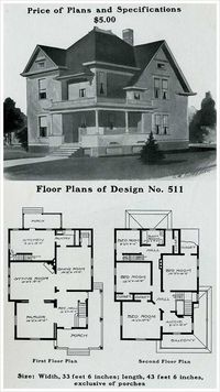 Radford - 1903 - Queen Anne, free classic, hipped with lower cross gables