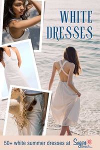 Refresh your summer wardrobe with a beautiful white beach dress. From casual to long and short styles, find them all @sugarsbeach