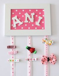 DIY Haarspangen-Organizer für kleine Mädchen