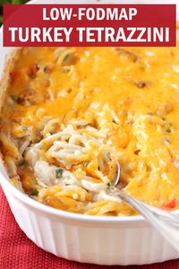 Low FODMAP Turkey (or Chicken) Tetrazzini - Delicious as it Looks