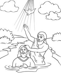 John the Baptist coloring page