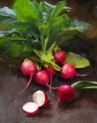 Fresh Radishes Print by Robert Papp