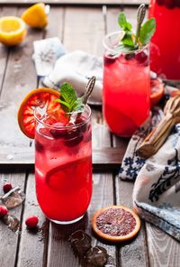 This Cranberry Blood Orange Lemonade makes great use of seasonal winter fruits and is a bright, refreshing drink for the cold winter months.