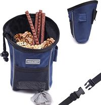 Amazon.com: Vivaglory Sports Style Dog Training Pouch, Durable Dog Treat Bag with Adjustable Waistband, Belt Clip, Pick-up Bag Dispenser, Large Enough to Carry Treats, Kibbles, Pet Toys, Navy Blue: Pet Supplies