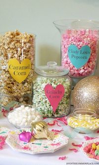 Are you planning a family movie night? This Whoville and the Grinch themed movie party is perfect around Christmas time! Watch the Grinch or How the Grinch Stole Christmas and enjoy yummy popcorn snacks and toppings! #thegrinch #christmasmovie #movieparty #popcorn #christmas #whoville #partyideas