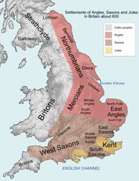 Map of Anglo-Saxon Britain
