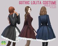 Gothic Lolita Costume for The Sims 4