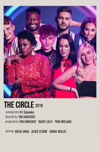 minimal polaroid series poster for the circle