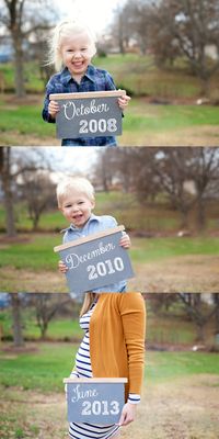 Cute pregnancy announcement! { Nicole J Photography - www.nicolejphotography.com }