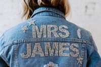 Rhinestone Denim Jacket (distressed fit) – The Brodie Bride