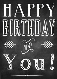 happy birthday to you