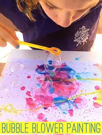 Bubble Painting: Painting Ideas for Kids