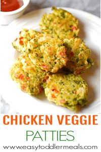 Just 15 minutes to make and you'll have everyone in the family fighting over these healthy chicken veggie patties. So tasty and completely customizable! #pickyeaters #chickennuggets