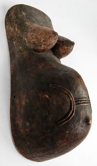 Africa | Body mask from the Makonde people of Tanzania and Mozambique | Wood