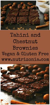 Decadent Tahini and Chestnut Brownies - :: Nutrizonia ::