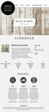 Riley and Grey Wedding Websites