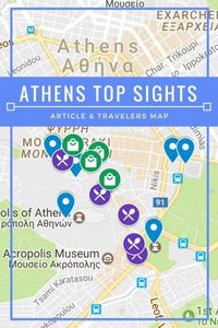 Athens Top Sights- Descriptive listing of top sights in Plaka, Athens, Greece. Expandable Google Map with sights marked, included. #greecetravel