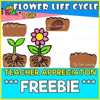 This FREEBIE Science Flower Life Cycle GIF Animated Clip Art Mini Set contains 1 GIF, which are several images compacted to make a moving one. These are not separate images. All images are in GIF FORMAT and ONLY COLORED. Personal Use and Commercial Use are fine! (must give credit). Assure you have an unzip program for this file and please read my TERMS OF USE.