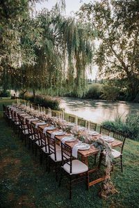 Forest Wedding Theme Ideas ★ forest wedding theme reception near lake Halo Wedding