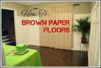 DIY: Brown Paper Floors | Hometalk