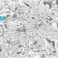 High Quality Vector Toner Map of Berlin in light style with streetnames. This Map contains over 1 million path points for water-shapes and lines, greens, major secondary and minor roads as such as sma... ... #printable #map #download #digital #template #wallart #home #decor #poster #design #vector #business #license #hebstreit