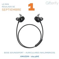 RECOMENDADOR DE REGALOS on Instagram: “¡¡TOP 10 de LO MÁS RECOMENDADO en REGALOS de SEPTIEMBRE en GIFTERIFY!! 🎁 👍 🔝 1️⃣ > BOSE SOUNDSPORT - AURICULARES INALÁMBRICOS. 2️⃣ >…”