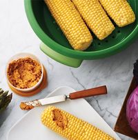Take your grilled or steamed corn to a whole new level with this flavor-packed spread. #LaborDayWeekend #LaborDay