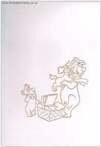 Yogi Bear Animation Cel outline available at www.AnimationValley.co.uk - See this image on Photobucket.