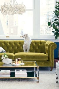 Lyre Chesterfield Two-Cushion Sofa | Anthropologie