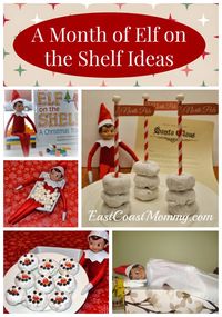 FANTASTIC! A month of Elf on the Shelf ideas and printables. It's the only #ElfOnTheShelf post you'll need this year!